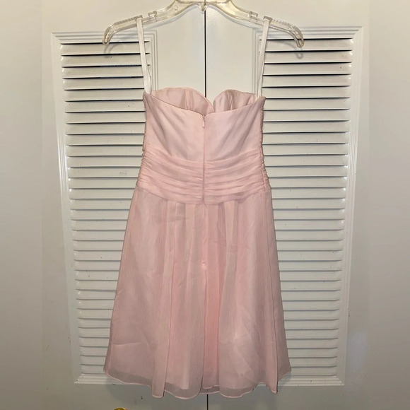 David’s Bridal strapless petal pink dress - Picture 8 of 8